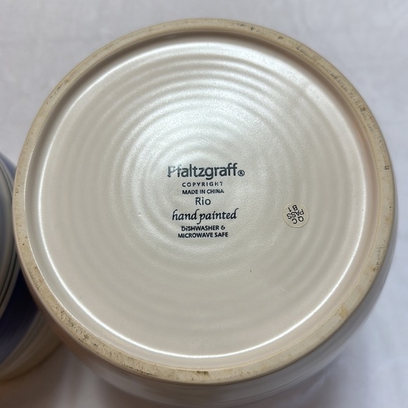 Pfaltzgraff Handpainted Rio Medium & Large Canister Set Flawless - Picture 6 of 10